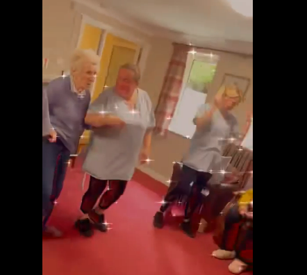 Dance party at orchard house care home