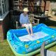 Care Home at bexhill enjoying the paddling pool