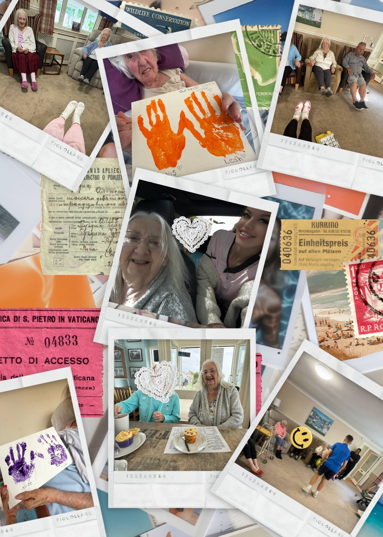 residents enjoying activities and special moments