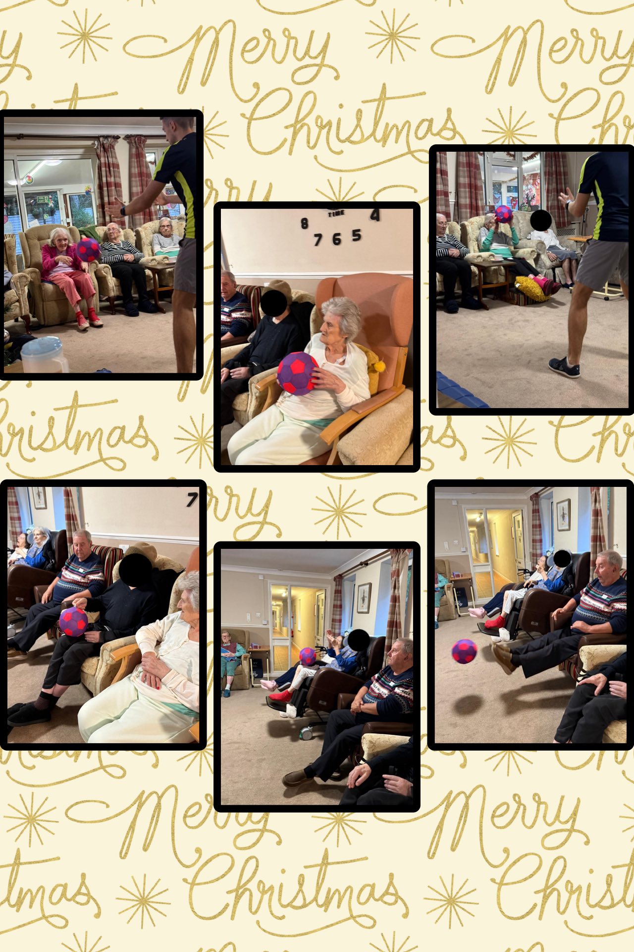 The residents had a fun and festive morning