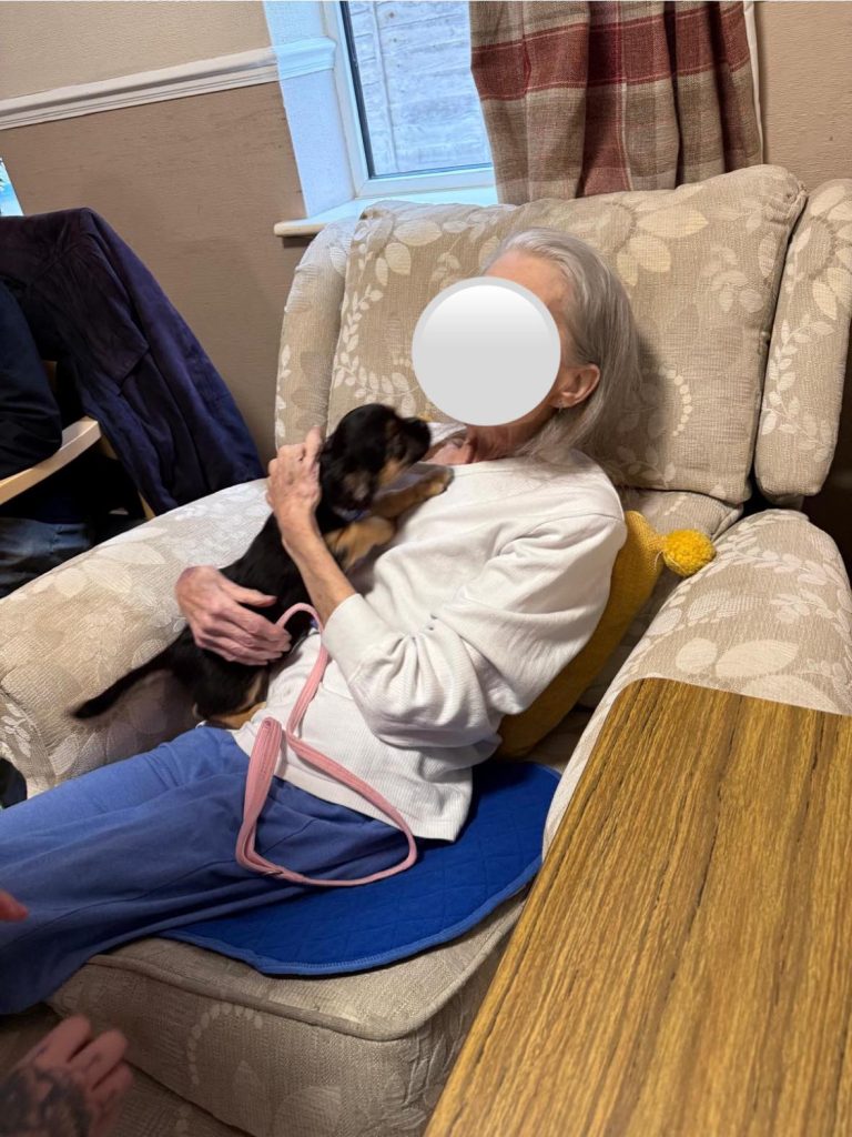 We Had a Cute Visit From Louise and Missy Her New Puppy 