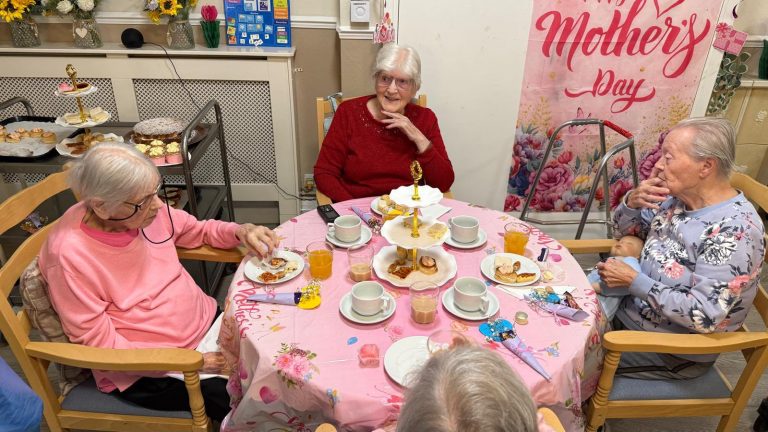 Residents celebrating Mother’s Day together